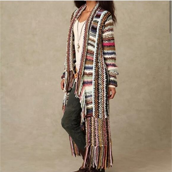 Free People Technicolor Cardigan XS Sweater - Picture 11 of 11
